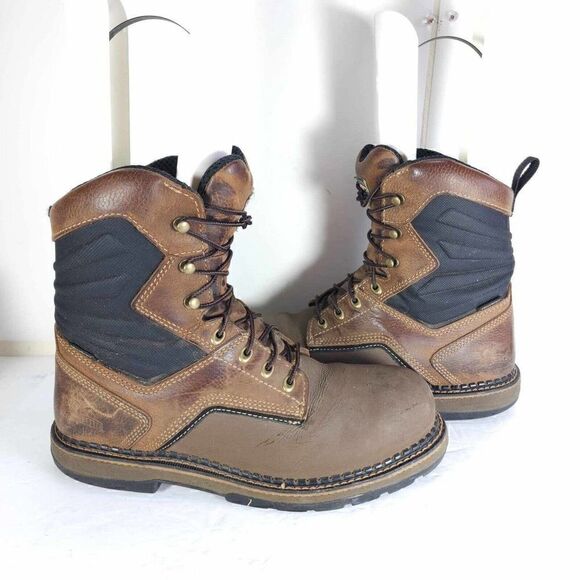Irish Setter Men\'s 83850 US10,5D Brown Leather Waterproof Aliminum Toe Work Boot